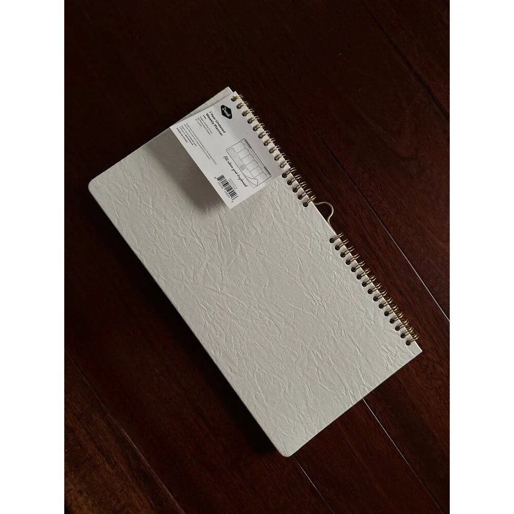 Weekly Planner Undated Spiral Organizer Minimalist Notebook